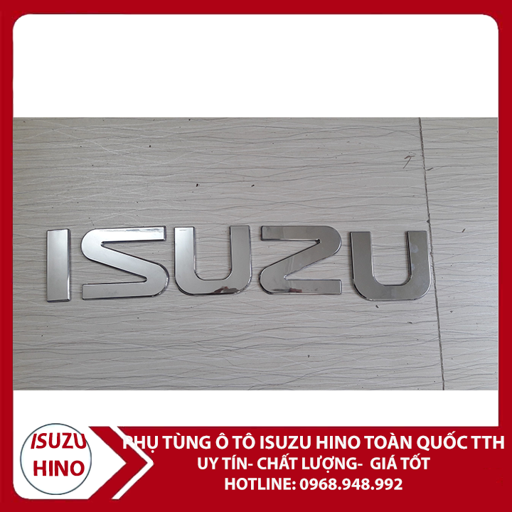 Bộ chữ ISUZU, logo ISUZU, logo chữ ISUZU, bộ chữ nổi ISUZU
